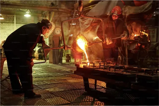 Industrial Steel Processing and Production Line