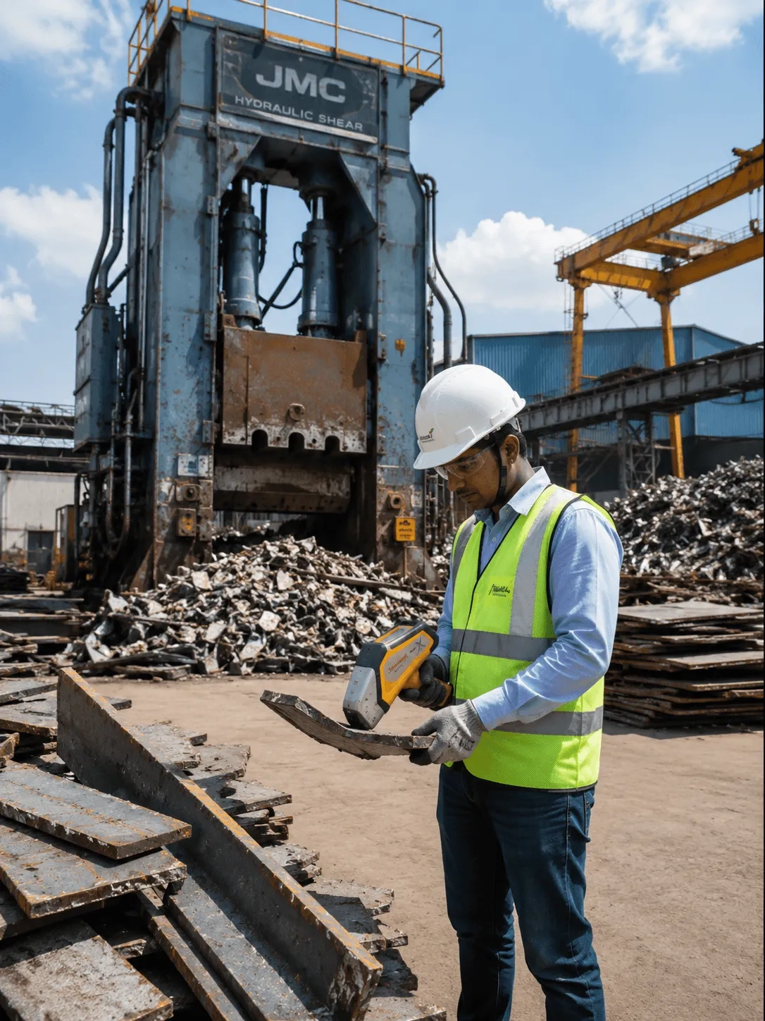 xrf-steel-scrap-testing-india-recycling-facility